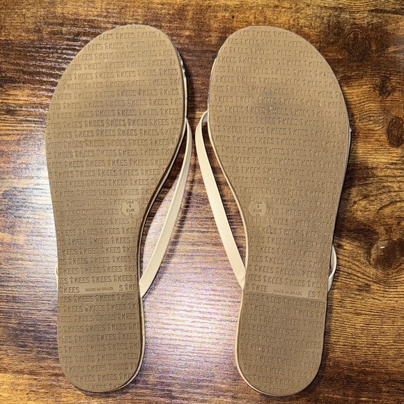 TKEES French Tips Women's Snakeskin and Tan Sandals Size 8 SKU005 - Picture 5 of 7